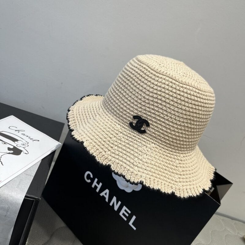 【AT6017】シャネルのクロシェ編み漁帽 - 夏のラグジュアリーファッションアクセサリー | Chanel Paris