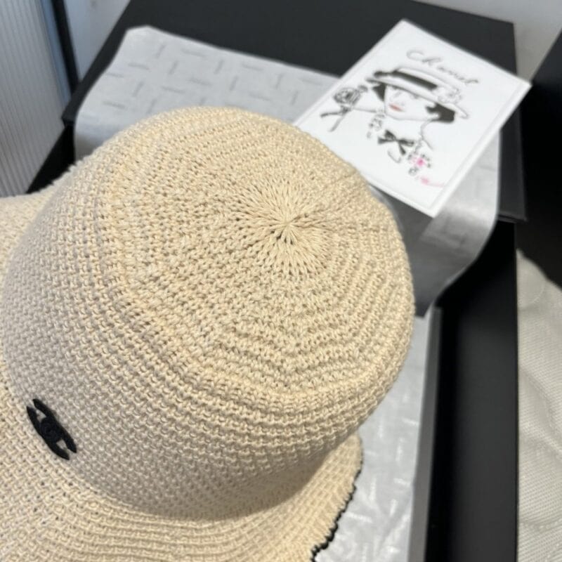 【AT6017】シャネルのクロシェ編み漁帽 - 夏のラグジュアリーファッションアクセサリー | Chanel Paris