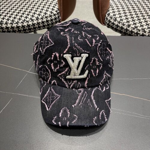 【AT6021】ルイ・ヴィトンLVブラックキャップ高級品質素材 | Louis Vuitton Malletier