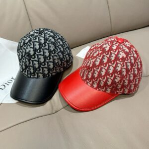 【AT6051】ディオール (Dior) ロゴ入りベースボールキャップ | オブリーク フランス製ファッションアクセサリー | Christian Dior