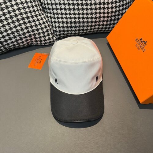 【AT6053】エルメス ロゴ付き クラシックな野球帽，都会のファッションを極める | Hermes Paris
