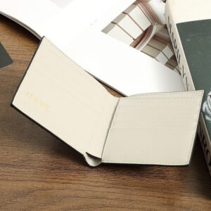 【AT6074】Loeweスペイン高級レザーウォレット、ミニマリズムデザイン、灰色、ビジネスファッションアクセサリー | Loewe Madrid