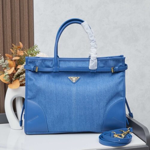 【AT6161】Prada（プラダ）デニム製アンダーアームバッグ、都市女性のための完璧なファッションアイテム | Prada