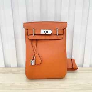 【AT6162】エルメス Hac a Dos クラシックオレンジカラーチェストバッグ/リュックサック | Hermès
