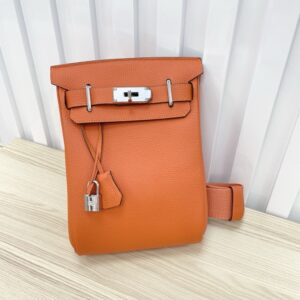 【AT6162】エルメス Hac a Dos クラシックオレンジカラーチェストバッグ/リュックサック | Hermès