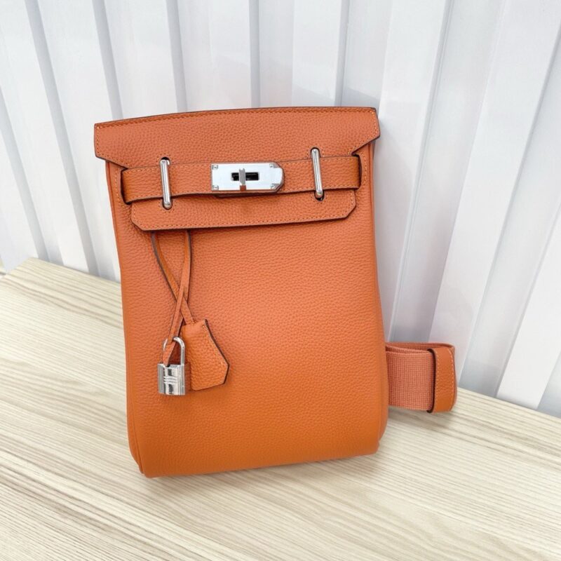 【AT6162】エルメス Hac a Dos クラシックオレンジカラーチェストバッグ/リュックサック | Hermès