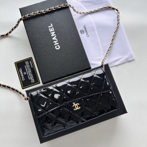 【AT6170】シャネル ダイヤ柄チェーンバッグ - エレガントなキャビアスキンレザー製ハンドバッグ | Chanel Paris