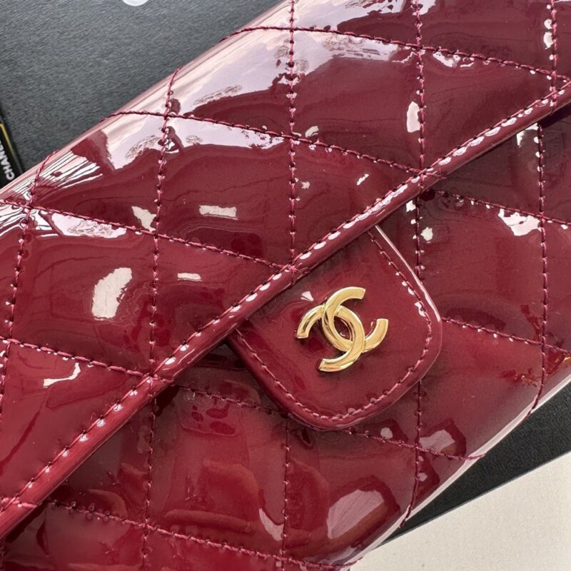 【AT6171】シャネル キャビア皮 エナメルチェーンバッグ ゴージャスな高級ファッションアクセサリー | Chanel