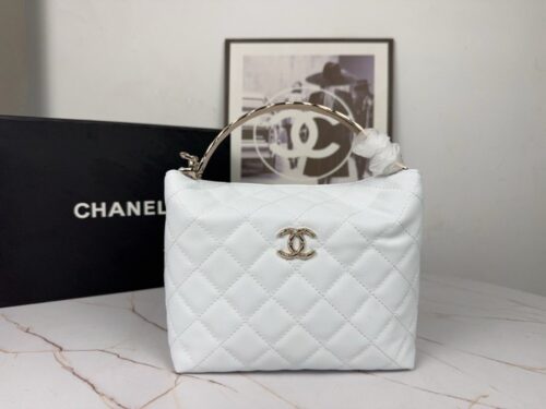 【AT6185】シャネルのクラシック羊革ハンドバッグ - エレガントなファッションと実用を融合 | Chanel Paris