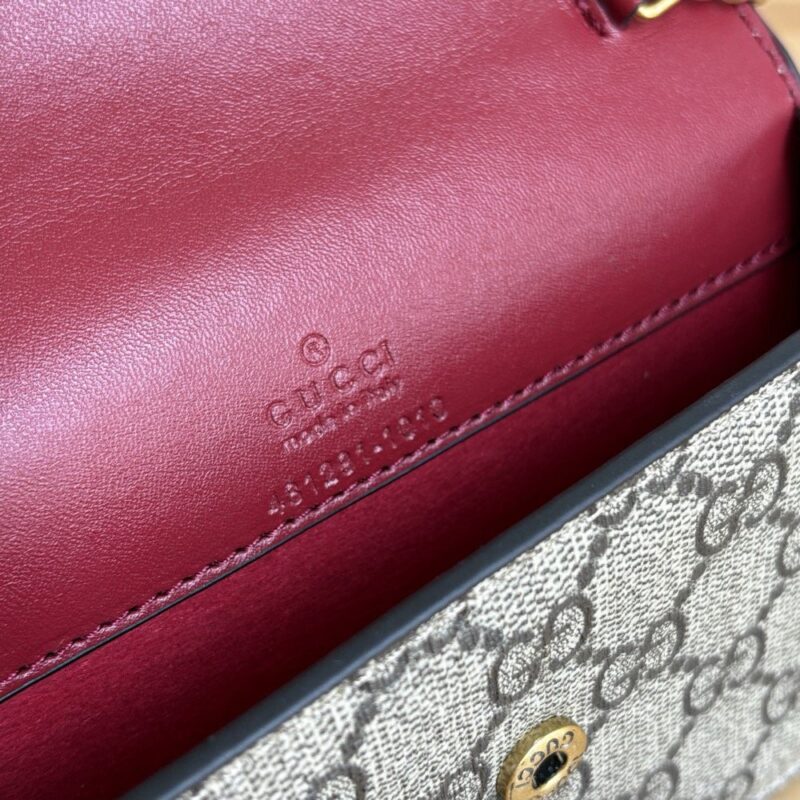 【AT6199】グッチ GGプリントチェーンバッグ：チェリーデザインが特徴のエレガントなバッグ | Gucci