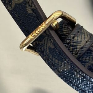 【AT6205】Celineセリーヌのエナメル型押し牛革アクセサリーバッグ | Celine