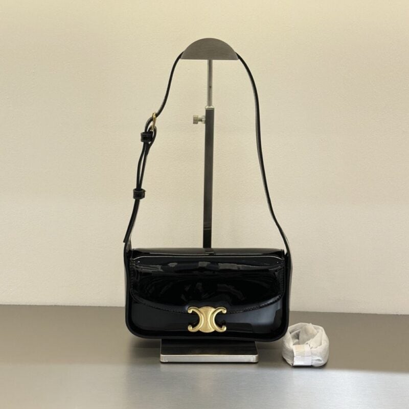 【AT6206】セリーヌパテントレザークラッチバッグ - 贅沢なエレガンスとモダンなデザイン | Celine Paris