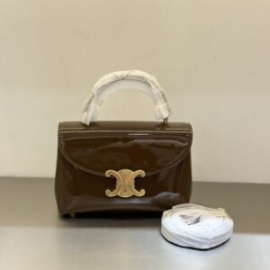 【AT6210】セリーヌハイシャインレザーハンドバッグ - 精巧なアート作品の贅沢な魅力 | Celine（セリーヌ） | Céline