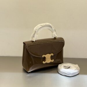 【AT6210】セリーヌハイシャインレザーハンドバッグ - 精巧なアート作品の贅沢な魅力 | Celine（セリーヌ） | Céline
