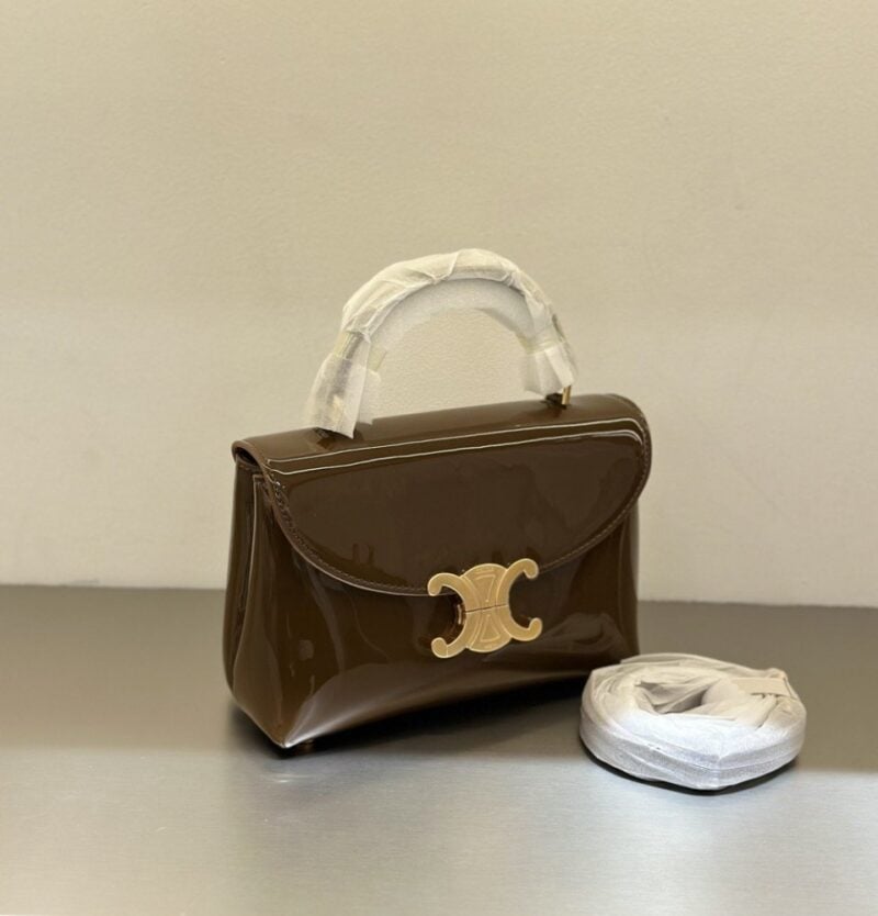 【AT6210】セリーヌハイシャインレザーハンドバッグ - 精巧なアート作品の贅沢な魅力 | Celine（セリーヌ） | Céline