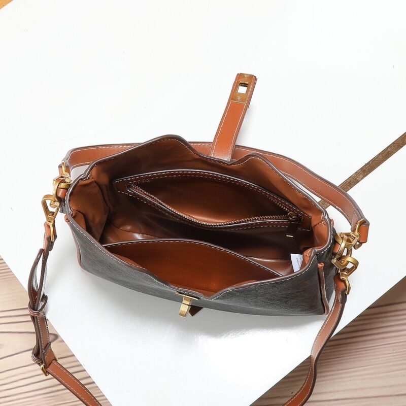 【AT6213】セリーヌパリ ハイエンドバケツバッグ レザーショルダーストラップ付き | Celine Paris