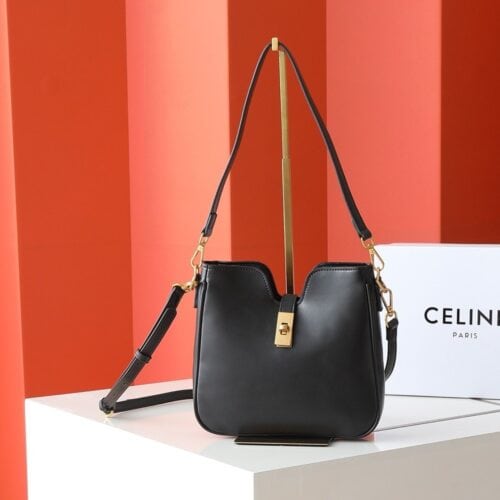 【AT6215】セリーヌパリCeline Paris 手作り斜めがけバッグ2502シリーズ-クラシックなブラックカジュアルデイバッグ | Celine Paris
