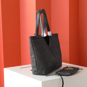 【AT6230】YSL イヴ・サンローラン ラタン編みトートバッグ - 都会的なエレガンスと実用性を兼ね備えた女性向けバッグ | YSL