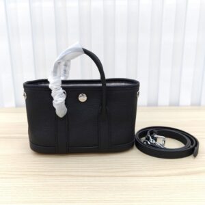 【AT6238】エルメス - ミニハンドバッグ、黒い牛革、軽奢なエレガンス | Hermes