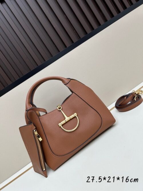 【AT6250】グッチ Softbit レザーハンドバッグ - エレガントな柔らかなブラウン革 | Gucci Firenze