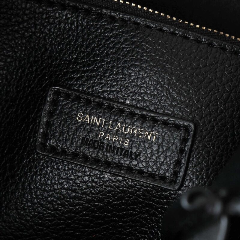 【AT6253】イヴ・サンローラン黒色プレミアム仔牛革ホーボーバッグ エレガントな都会の女性向け | Saint Laurent Paris