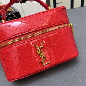 【AT6280】YSL GABY MINIボックスバッグ - 贅沢でエレガントな羊革のダイヤ柄バッグ | YSL