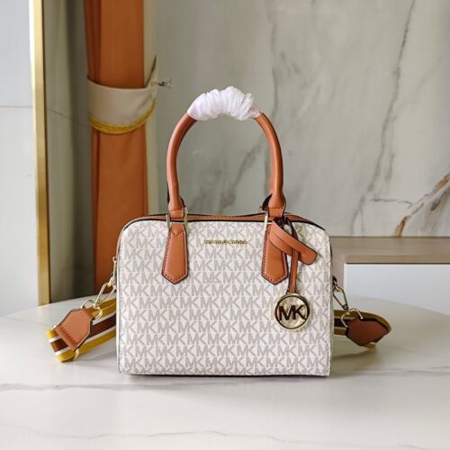 【AT6292】マイケル・コース Michael Kors レザーボストン形バッグ エレガントで都会的なファッションアイコン | MK