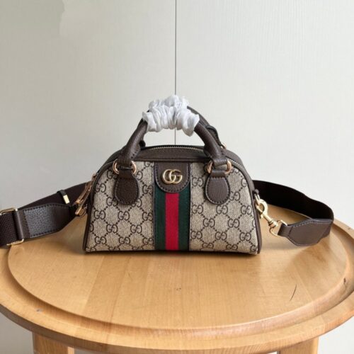 【AT6315】グッチ（Gucci）Ophidiaシリーズ ミニボストンバッグ 新しいGG Supremeキャンバス素材を使用 おしゃれな女性向けバッグ | Gucci