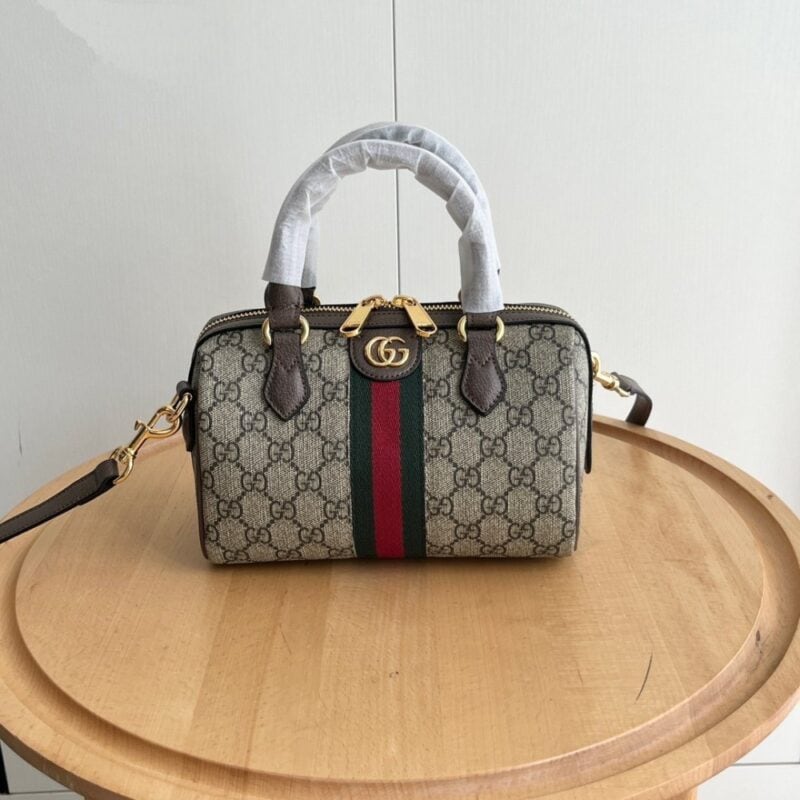 【AT6317】グッチのクラシックミニトートバッグ – ブラウンのGG Supremeキャンバス素材 | Gucci Firenze