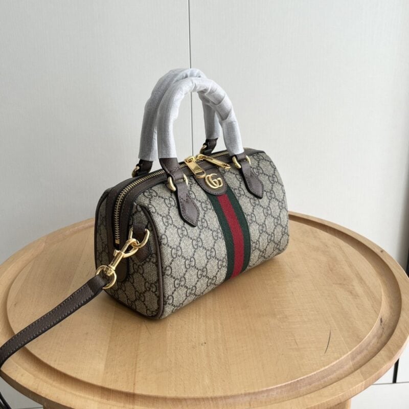 【AT6317】グッチのクラシックミニトートバッグ – ブラウンのGG Supremeキャンバス素材 | Gucci Firenze