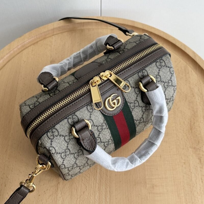 【AT6317】グッチのクラシックミニトートバッグ – ブラウンのGG Supremeキャンバス素材 | Gucci Firenze