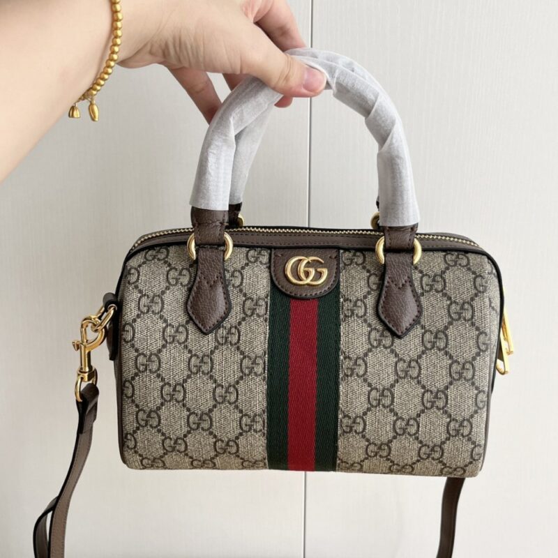 【AT6317】グッチのクラシックミニトートバッグ – ブラウンのGG Supremeキャンバス素材 | Gucci Firenze