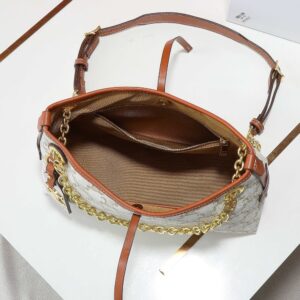 【AT6387】セリーヌパリのエレガントなTriompheキャンバスハンドバッグ | Celine Paris