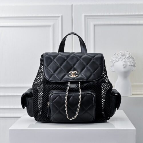 【AT7140】高級ファッションのグリッド編みアート バックパック Prada | Chanel