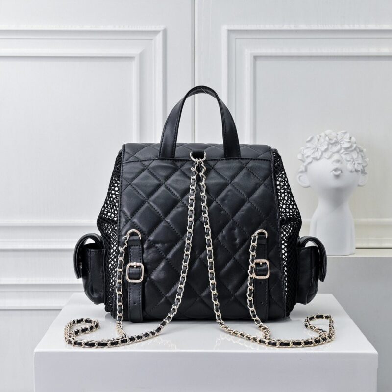 【AT7140】高級ファッションのグリッド編みアート バックパック Prada | Chanel