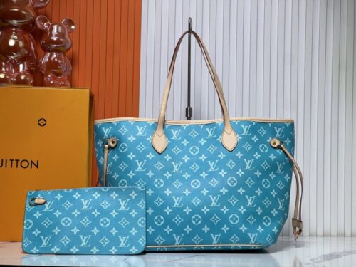 【AT7207】ルイ・ヴィトントゥイリー・ハンドバッグ ブルーエンボスデザイン | Louis Vuitton