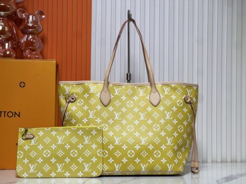 【AT7208】ルイ・ヴィトンのレモンイエローのエピレザーNeverfullハンドバッグ | Louis Vuitton Malletier