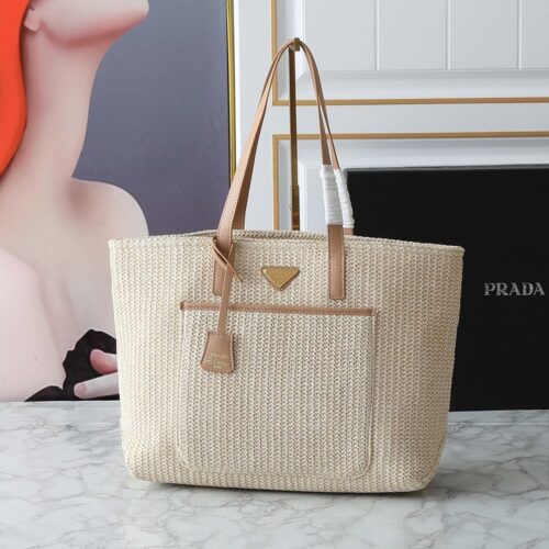【AT7221】プラダのクラシックなストローバッグ、サマーエッセンシャルアイテム！ | Prada Italy