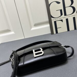 【AT7253】高級メゾンの贅沢な黒革バッグ、エレガントなファッションアイテム2025 | Balenciaga