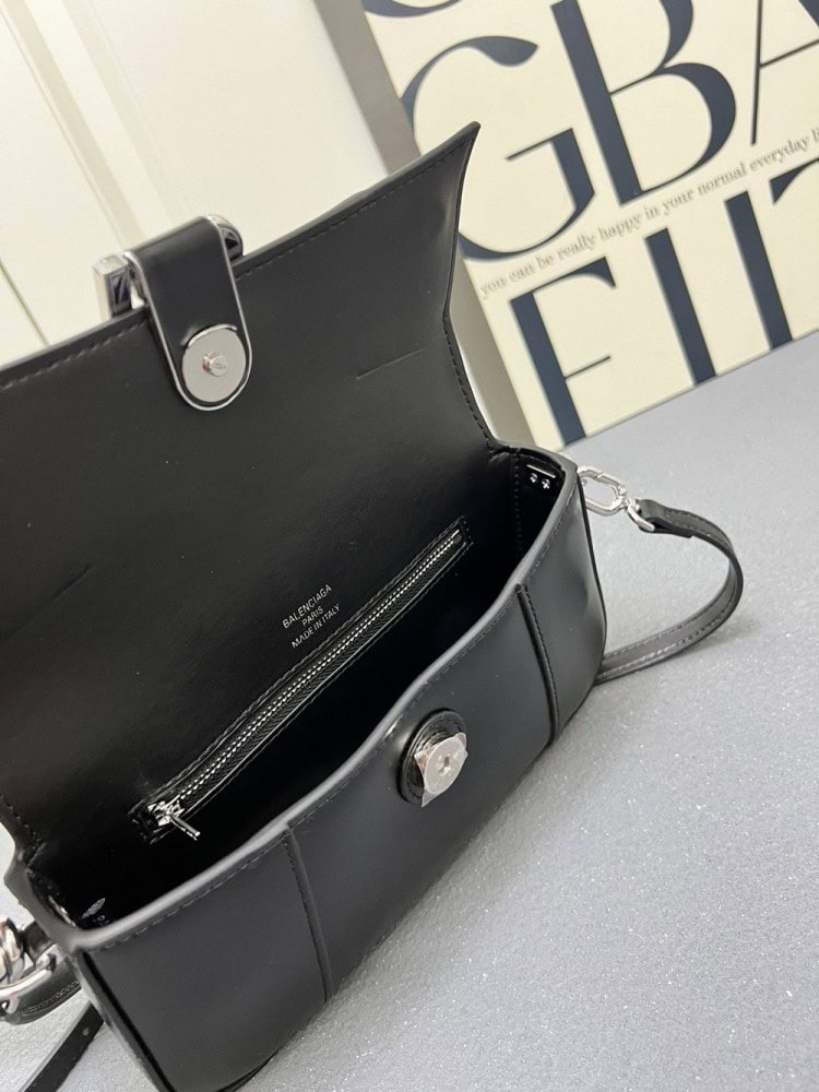 【AT7253】高級メゾンの贅沢な黒革バッグ、エレガントなファッションアイテム2025 | Balenciaga