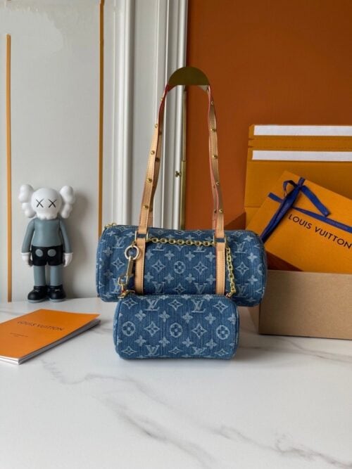 【AT7277】ルイ・ヴィトン デニムシリーズ Papillon ミニハンドバッグ | Louis Vuitton Malletier
