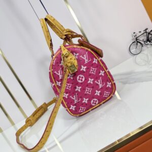 【AT7284】ルイ・ヴィトンのピンクモノグラム・プリント25cmスピーディ・ハンドバッグ | Louis Vuitton
