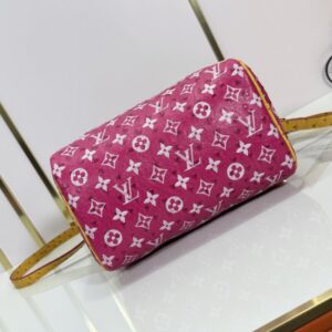 【AT7284】ルイ・ヴィトンのピンクモノグラム・プリント25cmスピーディ・ハンドバッグ | Louis Vuitton