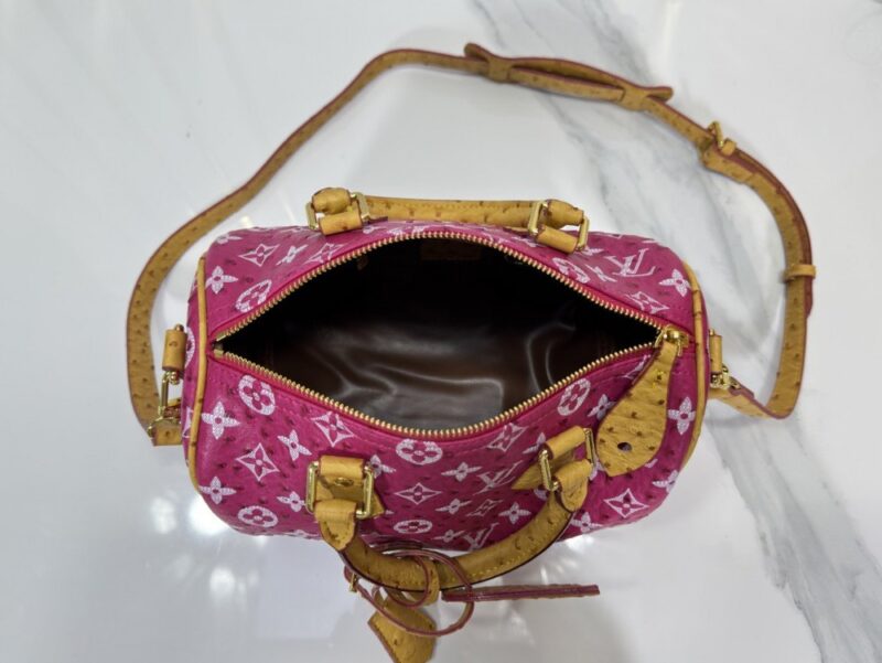 【AT7284】ルイ・ヴィトンのピンクモノグラム・プリント25cmスピーディ・ハンドバッグ | Louis Vuitton