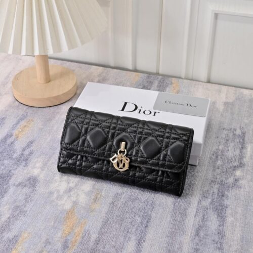 【AT7790】ディオール Dior クラシックコレクション 輸入牛革財布 ブラック/レッド/ゴールド/シルバー カード入れ小物入れ トップラグジュアリーデザイン | Dior