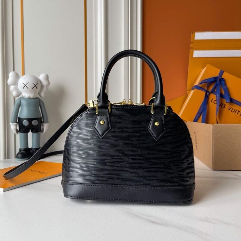 【AT7802】ルイ・ヴィトン × 村上隆 Nano Alma ハンドバッグ Epiレザー 黒 限定デザイン | Takashi Murakami