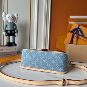 【AT7807】ルイ・ヴィトン デニムブルー バゲットバッグ - 都市ファッションアイテム | LV