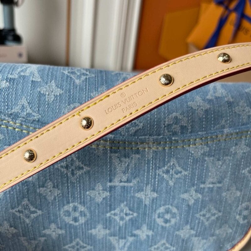 【AT7807】ルイ・ヴィトン デニムブルー バゲットバッグ - 都市ファッションアイテム | LV