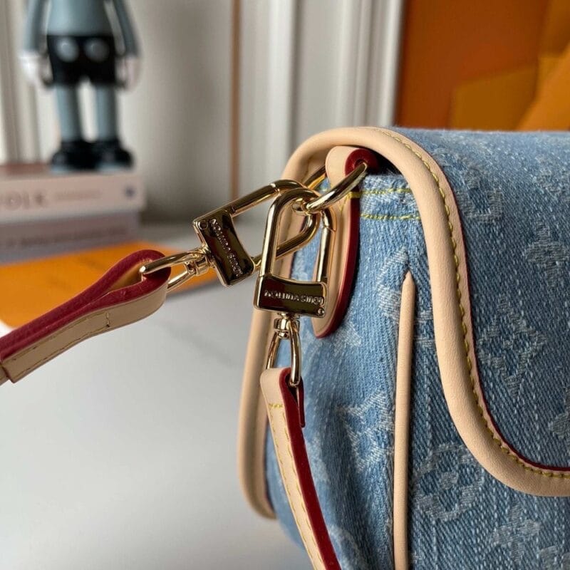 【AT7807】ルイ・ヴィトン デニムブルー バゲットバッグ - 都市ファッションアイテム | LV