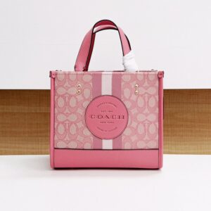 【AT7811】Coachのピンクレザートートバッグ - 都会の女性のためのエレガントな旅行用パートナー | Coach New York